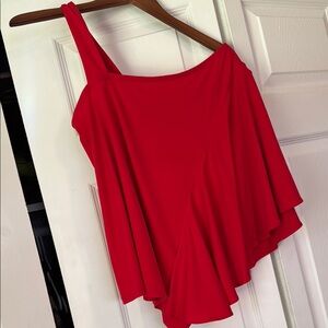 Chico's Red Asymmetrical Top